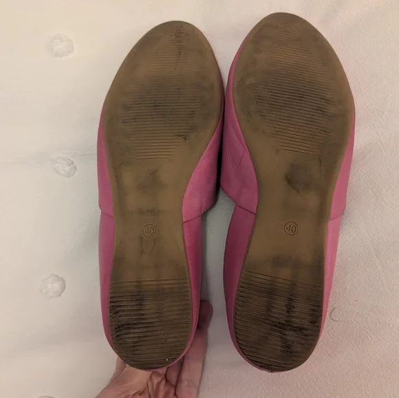 Miz Mooz Women's Pink Leather Loafers - Picture 5 of 8